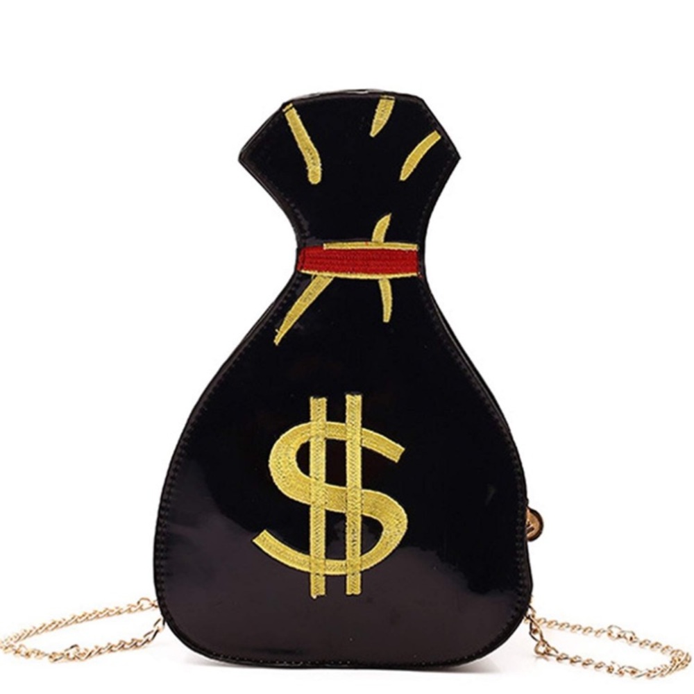 Black Holographic Money Bag 💰 Purse
